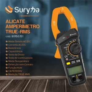 ALICATE AMPERIMETRO TRUF-RMS PREMIUM SURYHA