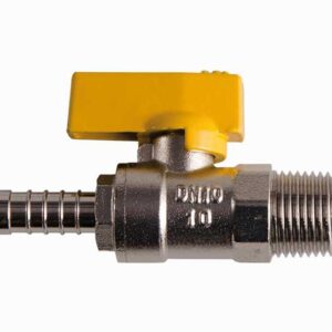VALVULA ROSCA MACHO 1/2" ESPIGÃO GÁS REF GVCE/12