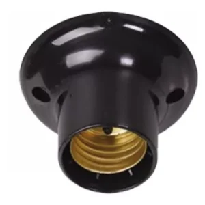SOQUETE FIXO E27 250V 150W PRETO TRAMONTINA REF 57499098