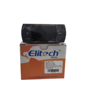CONTROLADOR DIGITAL TEMPERATURA EK-3030 110V CONGELADOS 3 RELES 2 SENSORES  CINZA ELITECH