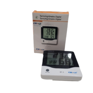 TERMOHIGROMETRO BT-3 DIGITAL TEMP E UMIDADE MAX/MIN - 50°C A  70°C  20-99% UR ELITECH